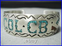 Superb Vintage Navajo Turquoise Sterling Silver Bracelet