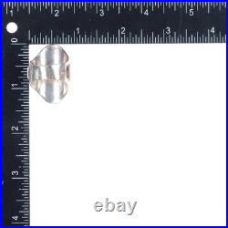 Sz9 Donny & Dorothy Clark Navajo sterling silver turquoise shiel ring size 9