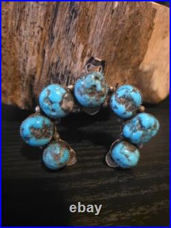 Tia Long Raw Kingman Turquoise Naja Pendant