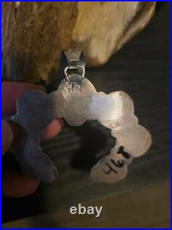 Tia Long Raw Kingman Turquoise Naja Pendant