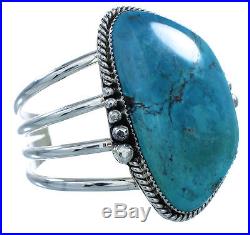 Turquoise And Sterling Silver Navajo Cuff Bracelet RX102100