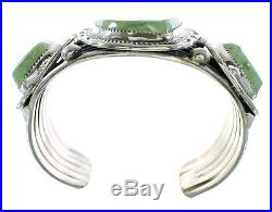 Turquoise Genuine Sterling Silver Navajo Cuff Bracelet AX99186