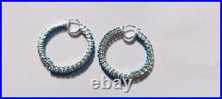 Turquoise Hoop Earring Sterling Silver turquoise Jewelry Birthstone Earrings