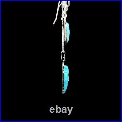 Turquoise Jewelry Arrowhead Dangle Earrings and Necklace Sterling Silver