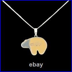 Turquoise Jewelry Bear Necklace Sterling Silver Jewelry Native American
