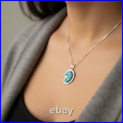 Turquoise Jewelry Eagle Necklace Sterling Silver Jewelry Native American
