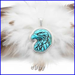 Turquoise Jewelry Eagle Necklace Sterling Silver Jewelry Native American