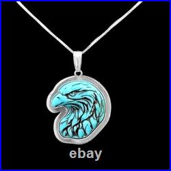 Turquoise Jewelry Eagle Necklace Sterling Silver Jewelry Native American
