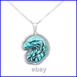 Turquoise Jewelry Eagle Necklace Sterling Silver Jewelry Native American Turquoise Jewelry Eagle Necklace Sterling Silver Jewelry Native American