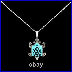 Turquoise Jewelry Horny Toad Necklace Sterling Silver Jewelry Native American