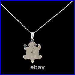 Turquoise Jewelry Horny Toad Necklace Sterling Silver Jewelry Native American