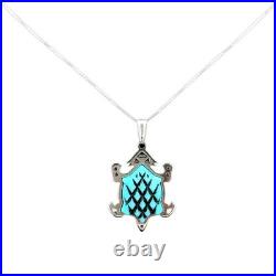 Turquoise Jewelry Horny Toad Necklace Sterling Silver Jewelry Native American