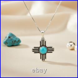 Turquoise Jewelry Zia Necklace Sterling Silver Jewelry Native American