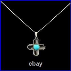 Turquoise Jewelry Zia Necklace Sterling Silver Jewelry Native American
