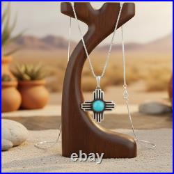 Turquoise Jewelry Zia Necklace Sterling Silver Jewelry Native American