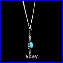 Turquoise Jewelry Zia Necklace Sterling Silver Jewelry Native American