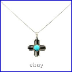 Turquoise Jewelry Zia Necklace Sterling Silver Jewelry Native American