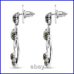 Turquoise Oval 925 Sterling Silver Dangle Drop Earrings Jewelry Gifts Ct 4.63 Turquoise Oval 925 Sterling Silver Dangle Drop Earrings Jewelry Gifts Ct 4.63