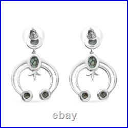 Turquoise Oval 925 Sterling Silver Dangle Drop Earrings Jewelry Gifts Ct 4.63 Turquoise Oval 925 Sterling Silver Dangle Drop Earrings Jewelry Gifts Ct 4.63