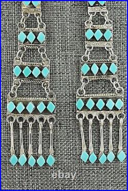 Turquoise & Sterling Silver Earrings Priscilla Chavez