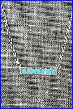 Turquoise & Sterling Silver Necklace Glennetta Luna