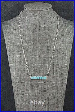 Turquoise & Sterling Silver Necklace Glennetta Luna