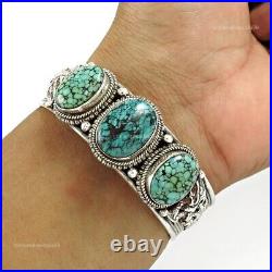 Turquoise Stone 925 Sterling Silver Christmas Gift December Bangle Jewelry