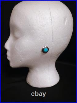 VTG ESTATE Earrings & Necklace Set Sterling SILVER & TURQUOISE By CARLOS DIAZ VTG ESTATE Earrings & Necklace Set Sterling SILVER & TURQUOISE By CARLOS DIAZ