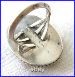 VTG Navajo B. PIASO JR. Turquoise Inlaid Stones Ring 925 Sterling Silver Sz 7.5 VTG Navajo B. PIASO JR. Turquoise Inlaid Stones Ring 925 Sterling Silver Sz 7.5