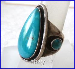 VTG Navajo Pete Morgan Signed Turquoise Ring 925 Sterling Silver Size 6 VTG Navajo Pete Morgan Signed Turquoise Ring 925 Sterling Silver Size 6