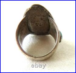 VTG Navajo Pete Morgan Signed Turquoise Ring 925 Sterling Silver Size 6 VTG Navajo Pete Morgan Signed Turquoise Ring 925 Sterling Silver Size 6