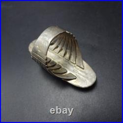 VTG Navajo WILL DENETDALE Sterling Silver TURQUOISE RING sz 9.5 Split Shank Band