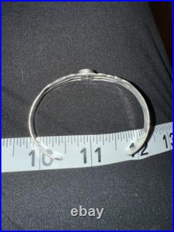VTG Sterling Silver NAVAJO Fred Harvey Turquoise Peyote Bird 6 Cuff Bracelet 9g VTG Sterling Silver NAVAJO Fred Harvey Turquoise Peyote Bird 6 Cuff Bracelet 9g