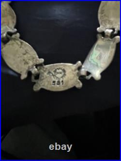 VTG Taxco 950 Sterling Silver Turquoise Necklace Bracelet & Earrings Set Mexico VTG Taxco 950 Sterling Silver Turquoise Necklace Bracelet & Earrings Set Mexico