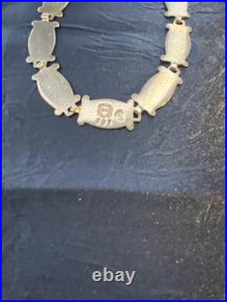 VTG Taxco 950 Sterling Silver Turquoise Necklace Bracelet & Earrings Set Mexico VTG Taxco 950 Sterling Silver Turquoise Necklace Bracelet & Earrings Set Mexico