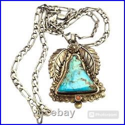 Very IMPORTANT Navajo VINTAGE Sterling Silver Royston Turquoise Necklace