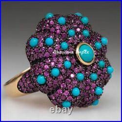 Victorian Gemstone Rings Jewelry Solid 925 Sterling Silver Handmade Ring Jewelry