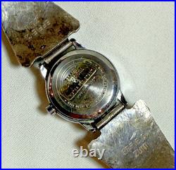 Vintage Effie C. (Calavaza) Zuni Sterling Silver Turquoise Snake Watch Tips