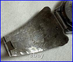 Vintage Effie C. (Calavaza) Zuni Sterling Silver Turquoise Snake Watch Tips