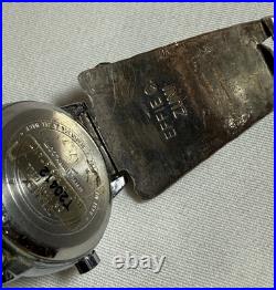 Vintage Effie C. (Calavaza) Zuni Sterling Silver Turquoise Snake Watch Tips