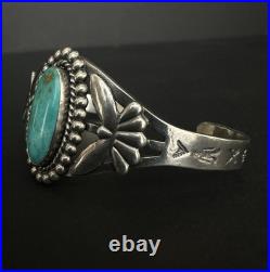 Vintage Maisels High Grade Turquoise Sterling Silver Cuff Bracelet 6-1/4 #224 Vintage Maisels High Grade Turquoise Sterling Silver Cuff Bracelet 6-1/4 #224