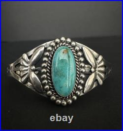 Vintage Maisels High Grade Turquoise Sterling Silver Cuff Bracelet 6-1/4 #224 Vintage Maisels High Grade Turquoise Sterling Silver Cuff Bracelet 6-1/4 #224