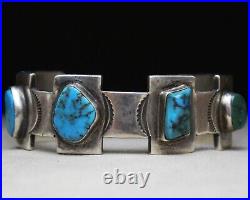 Vintage Native American Navajo Sterling Silver Turquoise Cuff Bracelet Vintage Native American Navajo Sterling Silver Turquoise Cuff Bracelet