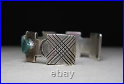 Vintage Native American Navajo Sterling Silver Turquoise Cuff Bracelet Vintage Native American Navajo Sterling Silver Turquoise Cuff Bracelet