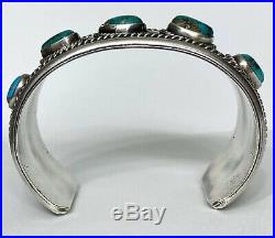 Vintage Native American Navajo Sterling Silver Turquoise Cuff Bracelet Nice Vintage Native American Navajo Sterling Silver Turquoise Cuff Bracelet Nice