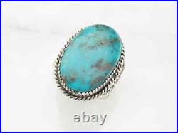 Vintage Native American Silver Ring Turquoise, Oval, Floral Sterling Size 10 3/4 Vintage Native American Silver Ring Turquoise, Oval, Floral Sterling Size 10 3/4