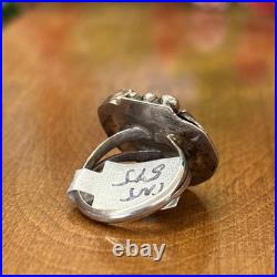 Vintage Native American Turquoise Ring Sterling Silver Navajo Ring OLD PAWN