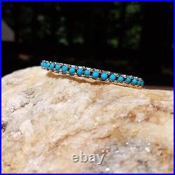 Vintage Navajo Paul Livingston Sterling Silver 925 Turquoise Cuff Bracelet 7 Vintage Navajo Paul Livingston Sterling Silver 925 Turquoise Cuff Bracelet 7