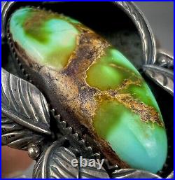 Vintage Navajo Sterling Silver High Grade Royston Turquoise Cuff Bracelet