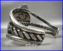 Vintage Navajo Sterling Silver High Grade Royston Turquoise Cuff Bracelet